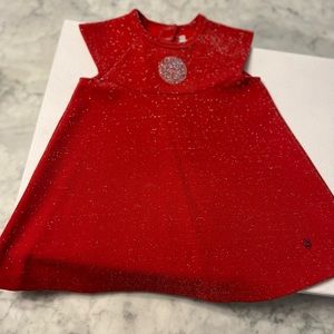 Beautiful Christian Dior Baby red sparkly dress perfect for the holidays nwot